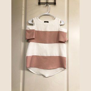 SHEIN Pink Striped Top